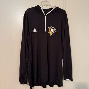 Adidas NHL Pittsburgh Penguins Lighweight 1/4 Zip‎ Pullover